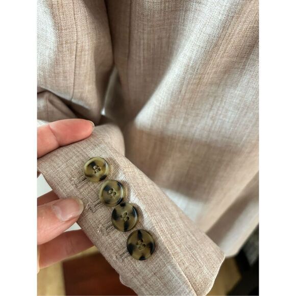 Ann Taylor brown tan blazer size 12P - Picture 4 of 6